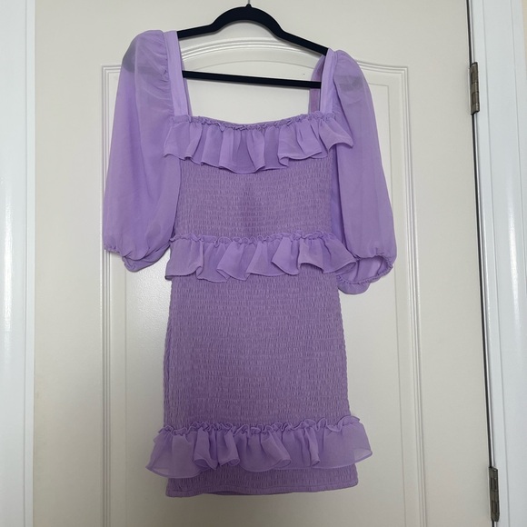 NWT Lovers + Friends Koda Mini Dress in Lilac Purple - Picture 3 of 6